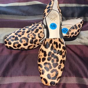 Leopard print flats
